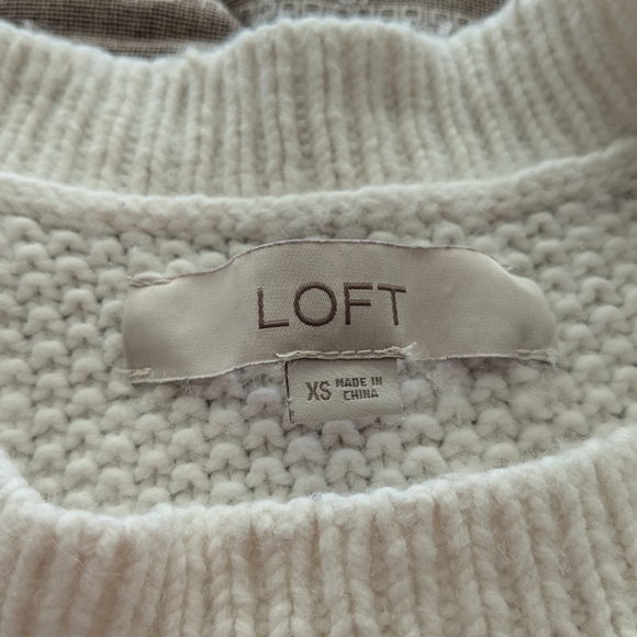 Loft XS White sweater - Picture 5 of 5